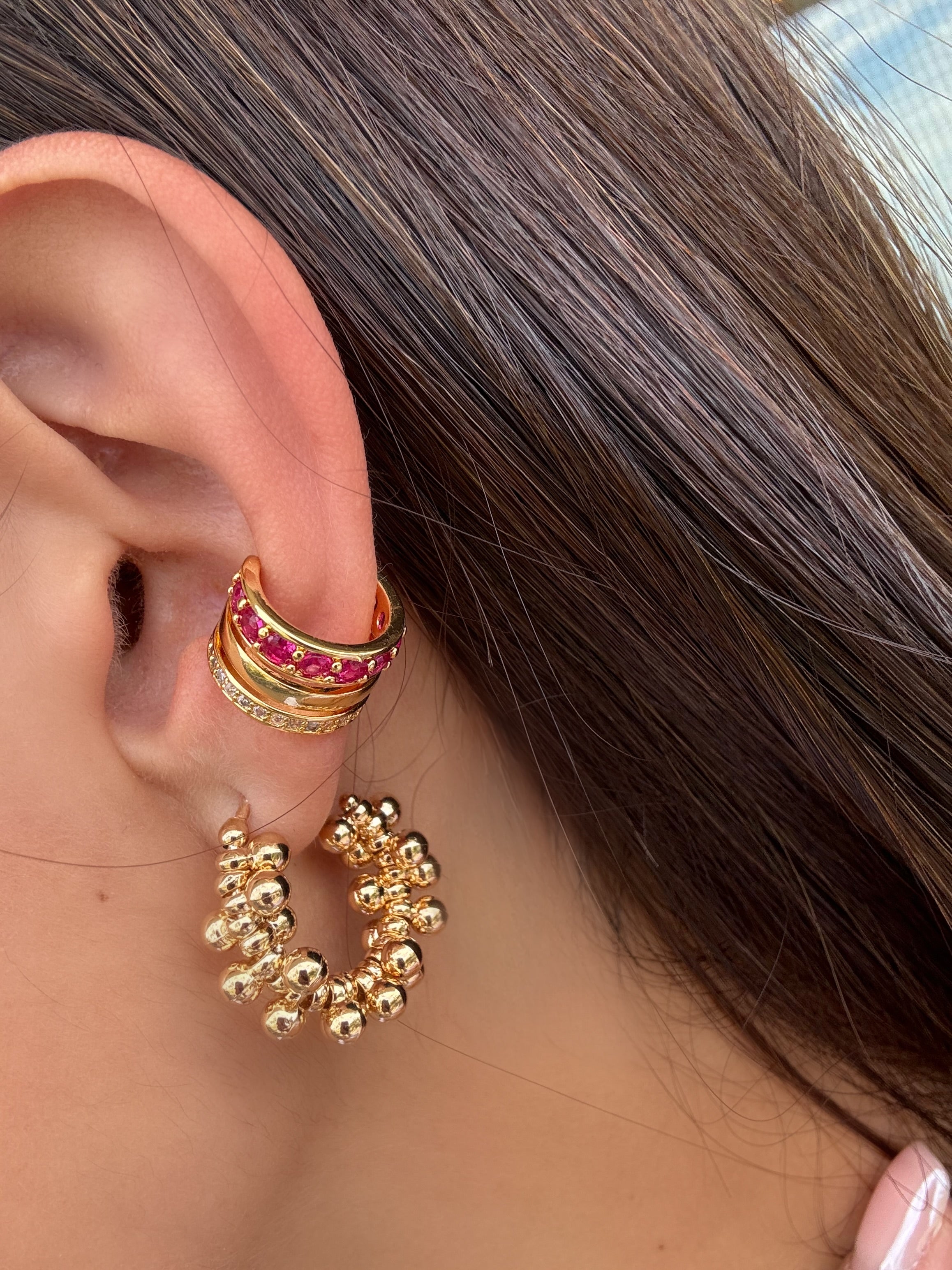 Three Row Ear Cuff