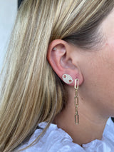 Pave Mariner Stud Earring