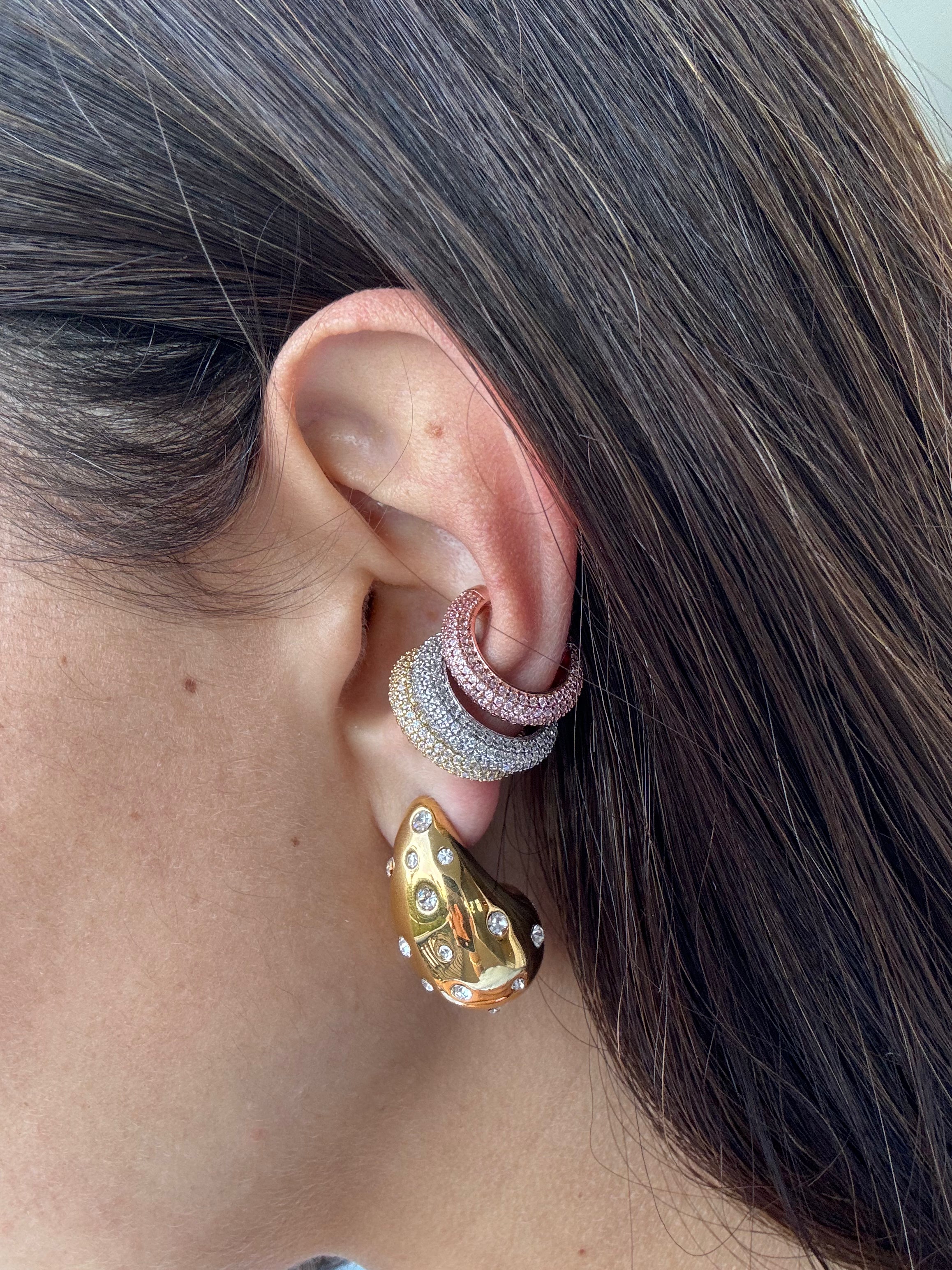 Chunky Pave ear cuff