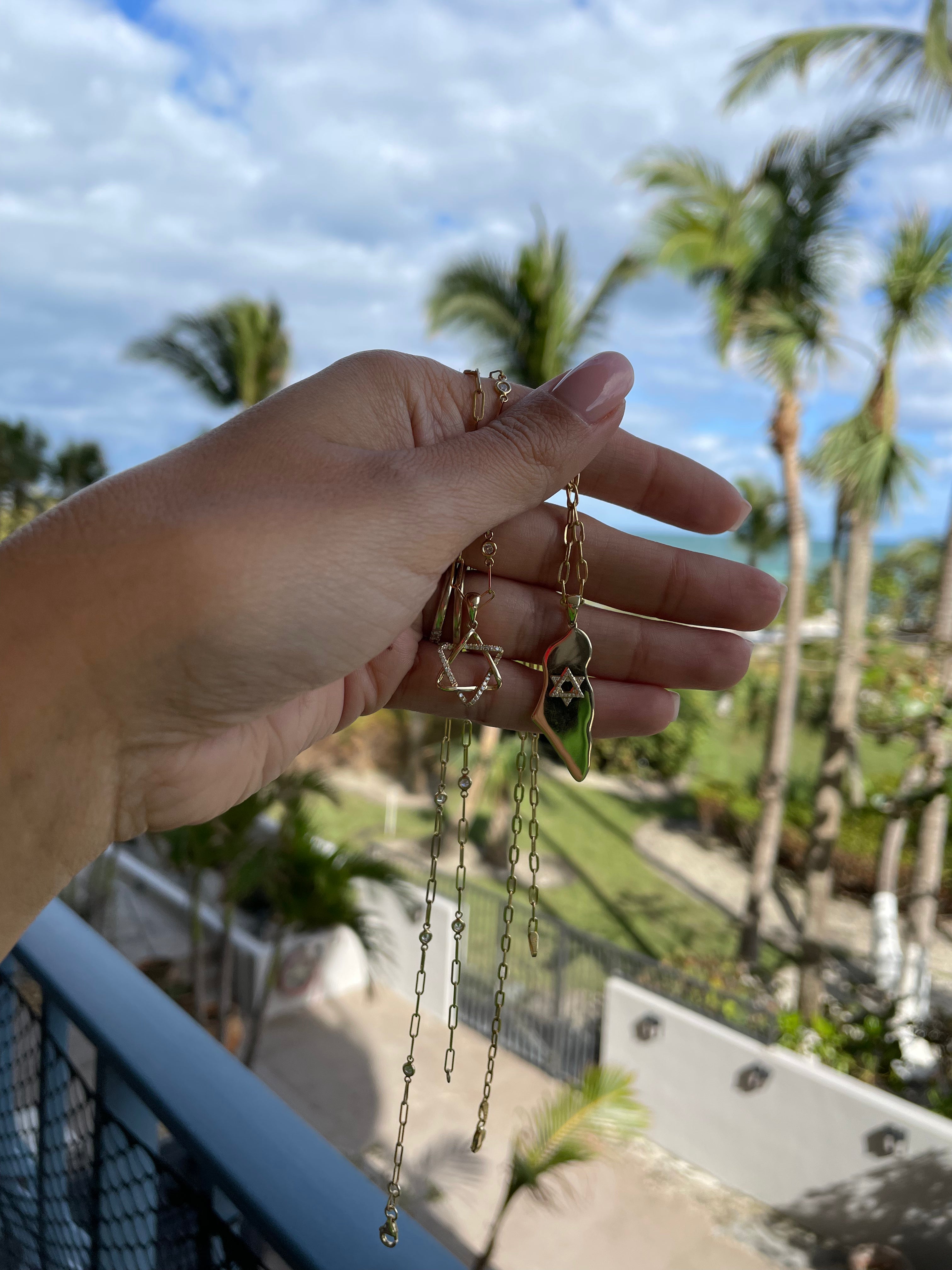 Map of Israel Necklace