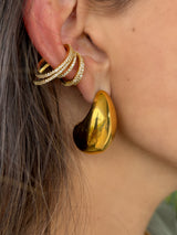 Large Gold Claw Earring