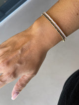 Thin Stone Flex Bangle